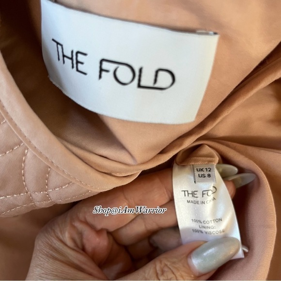 The Fold blush quilted asymmetrical button spring jacket *shop@iamwarrior - Picture 10 of 11